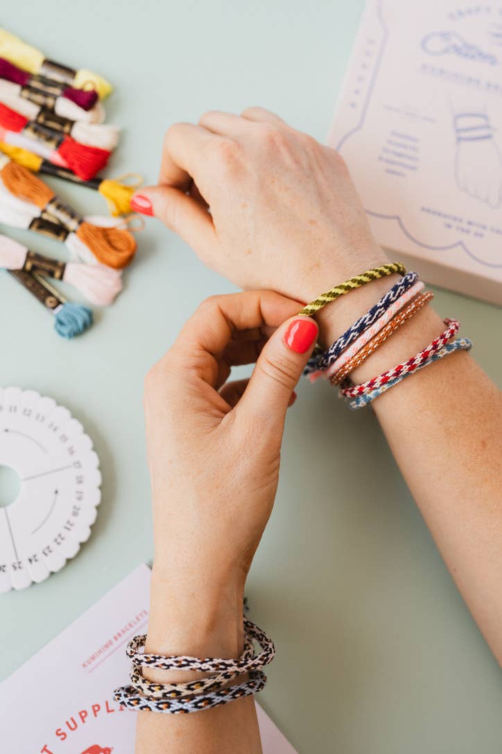 Cotton Clara Craft Kits & Supplies - Wholesale DIY Craft Kit - Kumihimo Friendship Bracelet Kit11