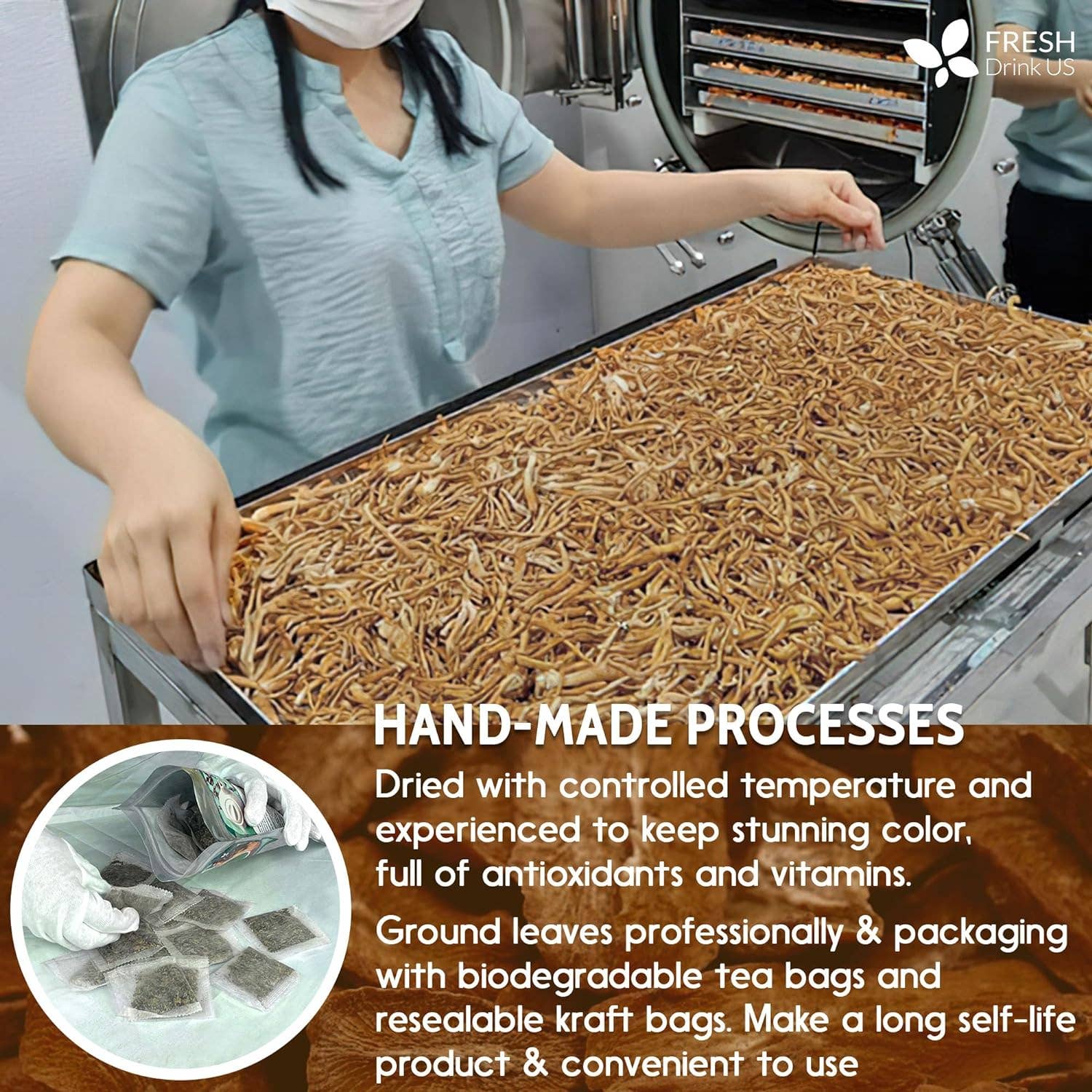 Naomi's Happy Place Shop - Vendita all'ingrosso Tisane salutari e depurative - Bustine di Tè alla Radice di Bardana, 100% Naturale e Puro dalla Radice di Bardana. Tè Erboristico alla Radice di Bardana. Tè alla Radice di Bardana. Senza Zucchero, Senza Caffeina, Senza Glutine, Vegano.5