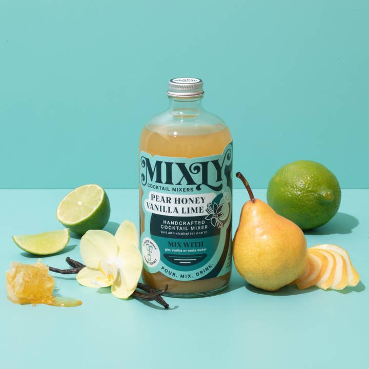 Mixly - Wholesale Cocktail Mix/Syrup - Pear Honey Vanilla Lime Mixer