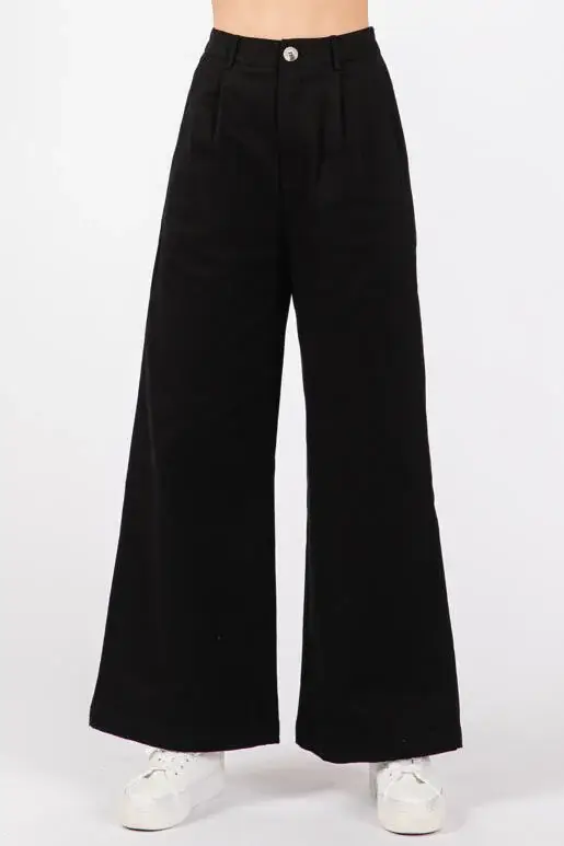 Final Touch – wholesale Byxor - Dam – Bomullsbyxor med vida ben - P50015C0