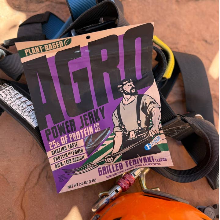 AGRO POWER Jerky - Wholesale Jerky - AGRO POWER Jerky - Vegan - Grilled Teriyaki (8 x 2.5oz Bags)6