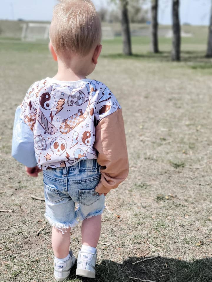 Rufflеѕ & Bоwtіеѕ - Affordable Boys & Girls Clothing - Wholesale Bodysuit (Non-Footed) - Baby - Long Sleeve Baby Boys Romper - Bad To The Bone 1