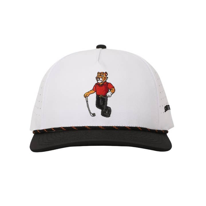 Tiger Black Golf Rope Hat for wholesale by Shank It Golf