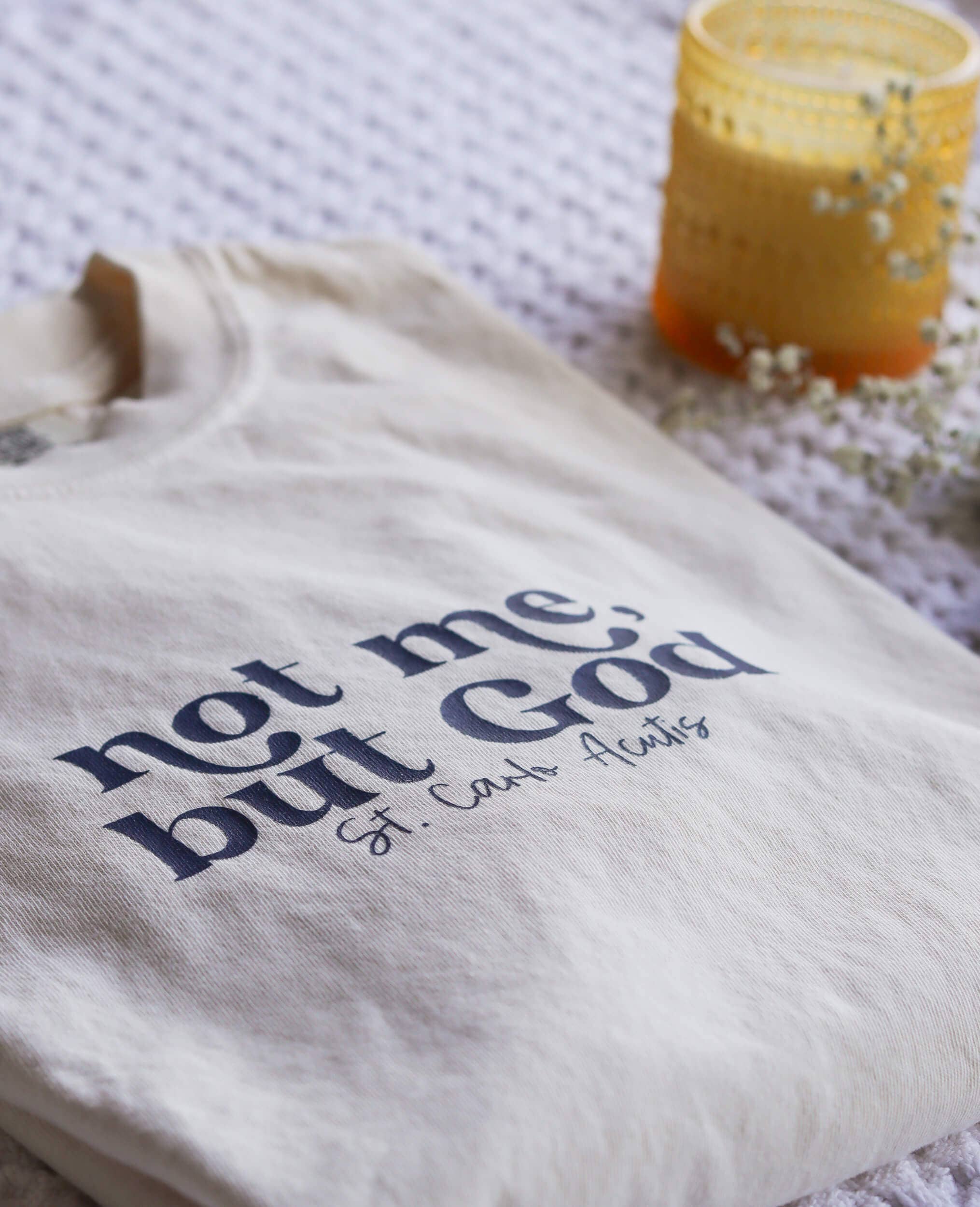 Saint Clare and Francis - Vendita all'ingrosso Maglietta serigrafata - Unisex - Non io, ma Dio maglietta10