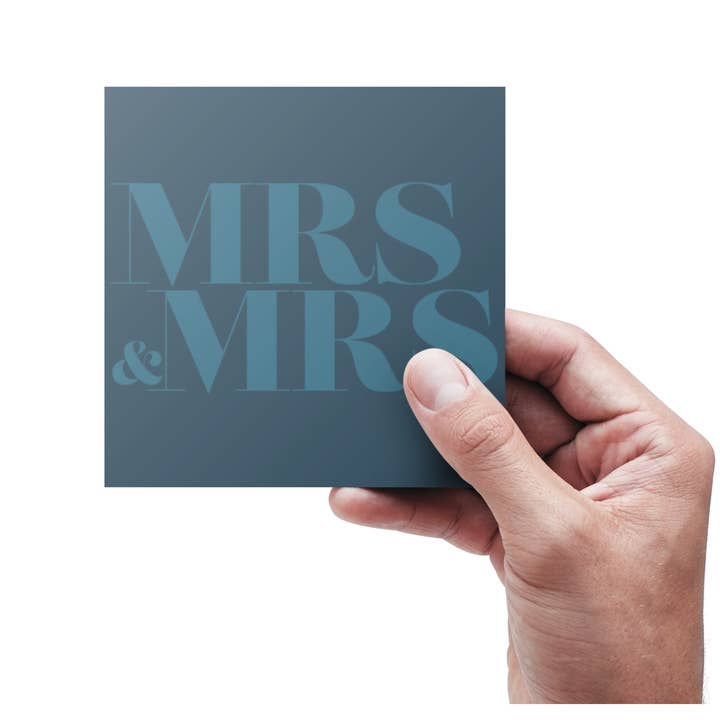 MRS & MRS - Carte de mariage pour la vente par Kortspecialisten