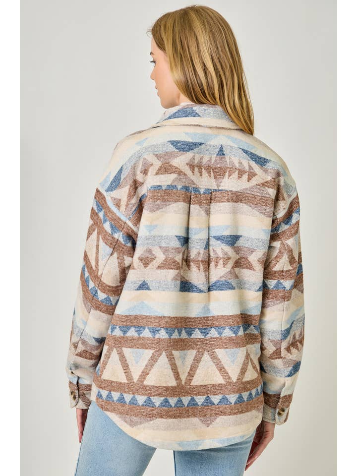 Mystree - Wholesale Shirt Jacket/Shacket - Women's - 61173 Aztec Shirt Jacket12
