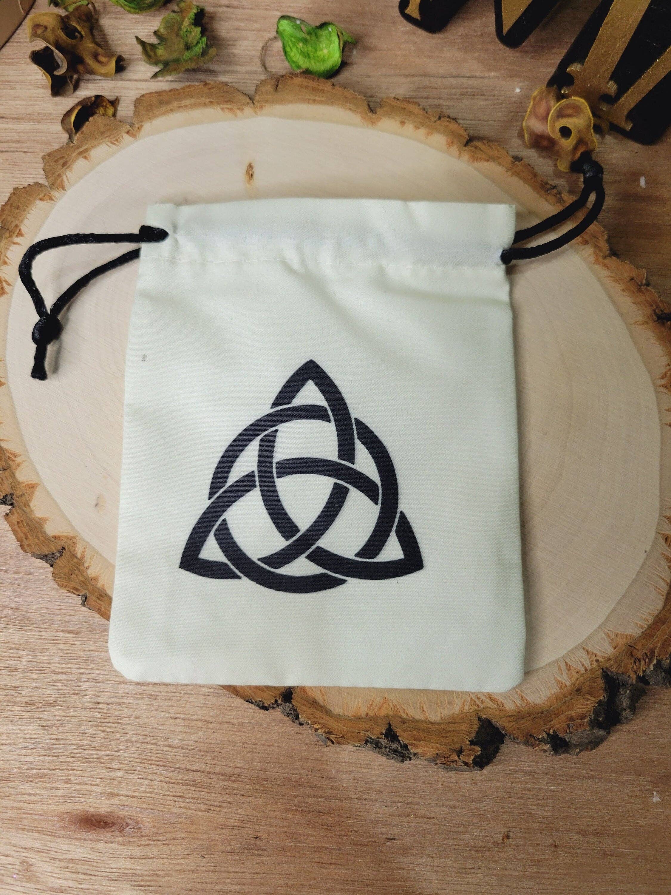 My Magic Place Shop - Wholesale Pouch - Women's - Cotton Pouch, Flower Of Life Pouch,Divine Goddess, Pentacle, Triple MOON Pentacle, Triquetra6