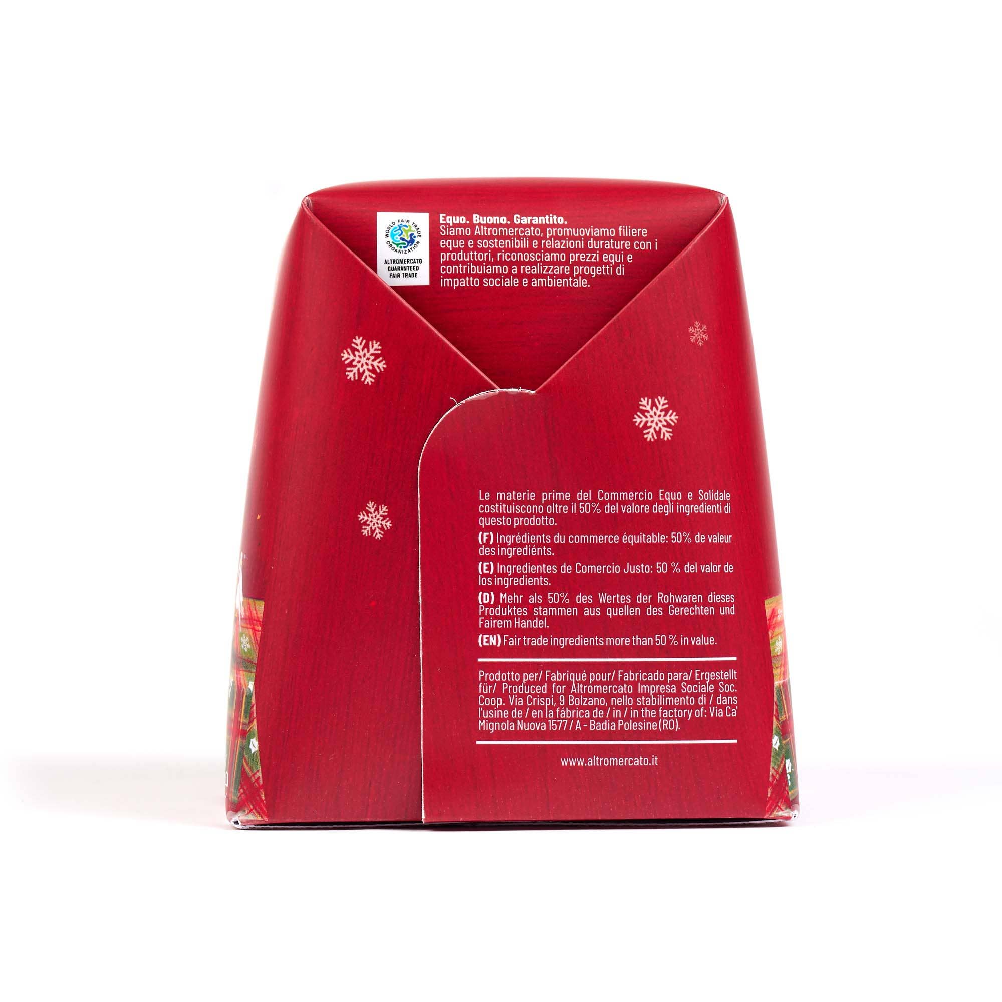 Altromercato - Wholesale Cake - Small Panettone With Chocolate Drops & Raisins 100 g4