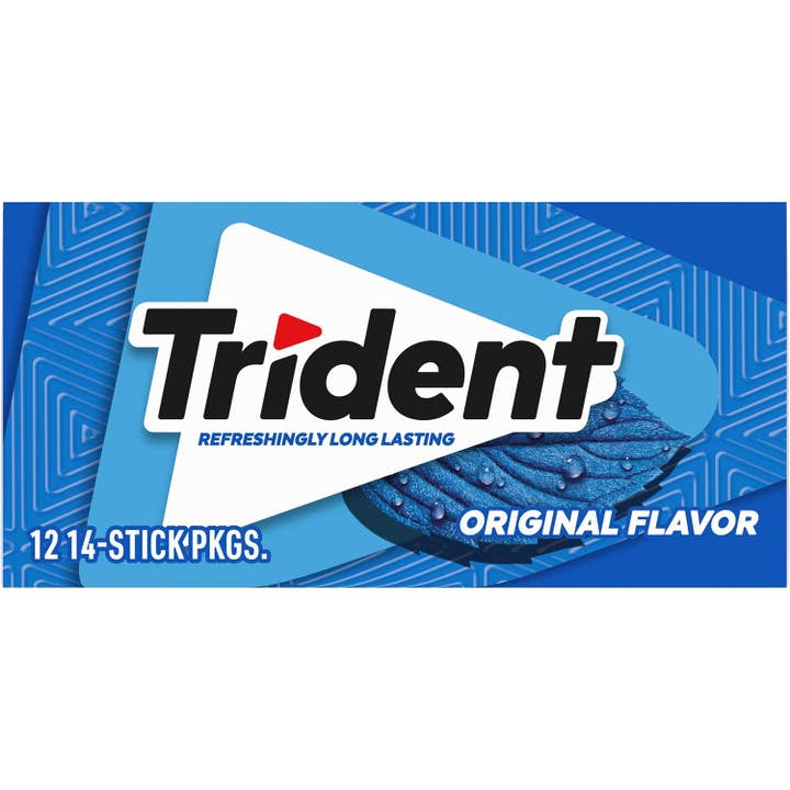 Snacky Candy - Wholesale Chewing Gum - Trident Original Flavor 14 pc 12 pack2