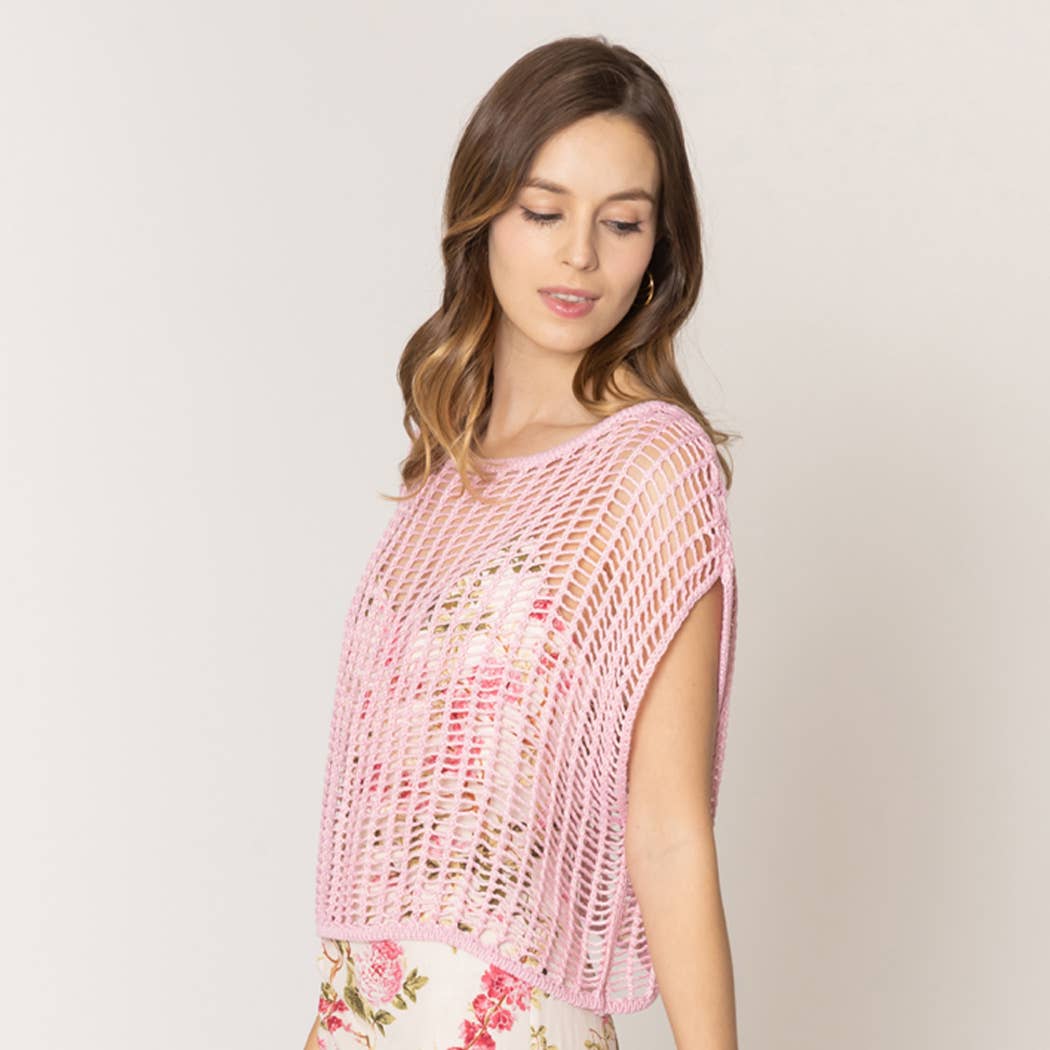 Fashion City - Venta al por mayor Poncho - Mujer - Poncho de verano de ganchillo de color liso13