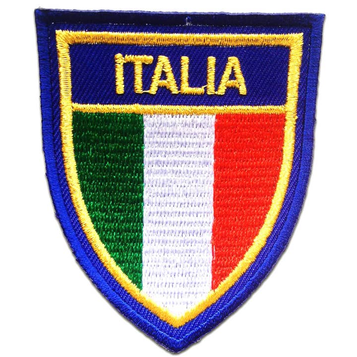 Iron-on Patch - ITALIA flag Italy for wholesale by Catch the Patch