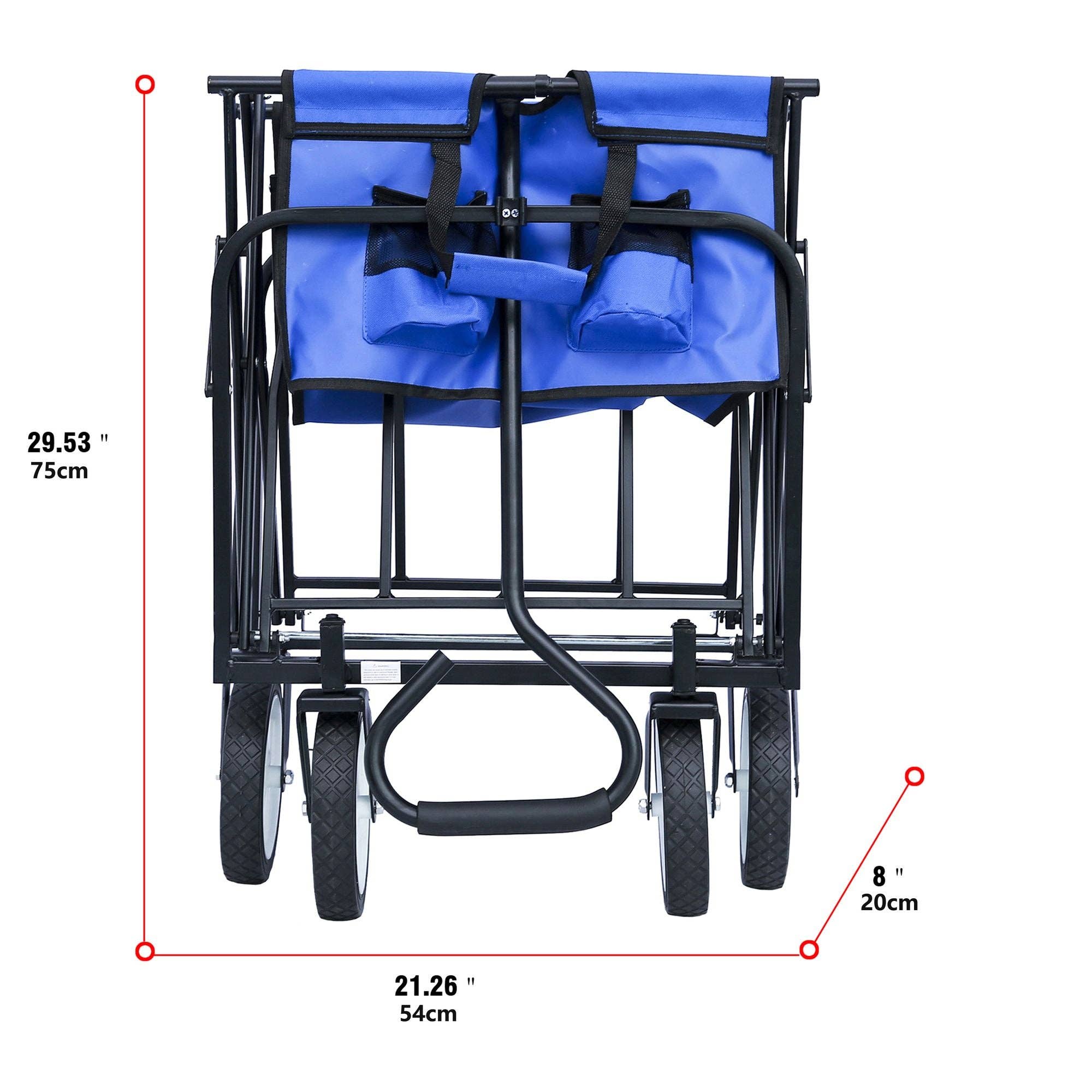 Hard Rock Health Stores - Wholesale Beach Accessories - Outdoor Folding Wagon Garden ;  Large Capacity Folding Wagon Garden Shopping Beach Cart ; Heavy Duty Foldable Cart;  for Outdoor Activities;  Beaches;  Parks;  Camping24