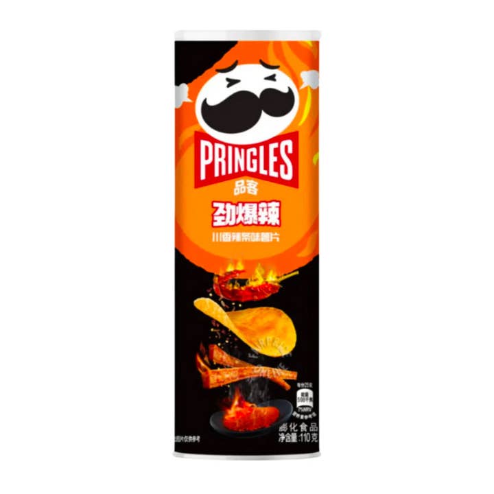 Pops Distro Inc - Vente Chips - Pringles Super Hot Spicy Strips (Chine) - Lot de 4 paquets de 110 g