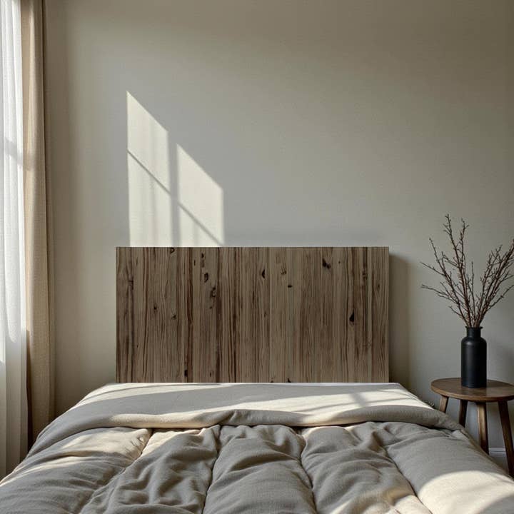 YARI Cabecero de madera maciza. Acabado "R A W G R A Y". para venta al por mayor de Raw Wood