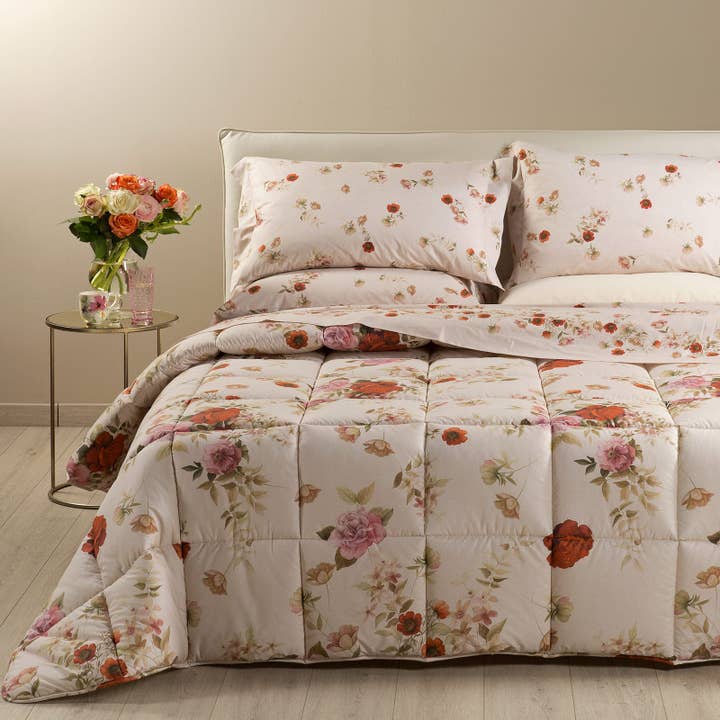 Trapunta in Cotone Rosabella Caleffi Bouquet per la vendita all'ingrosso da parte di caleffi spa