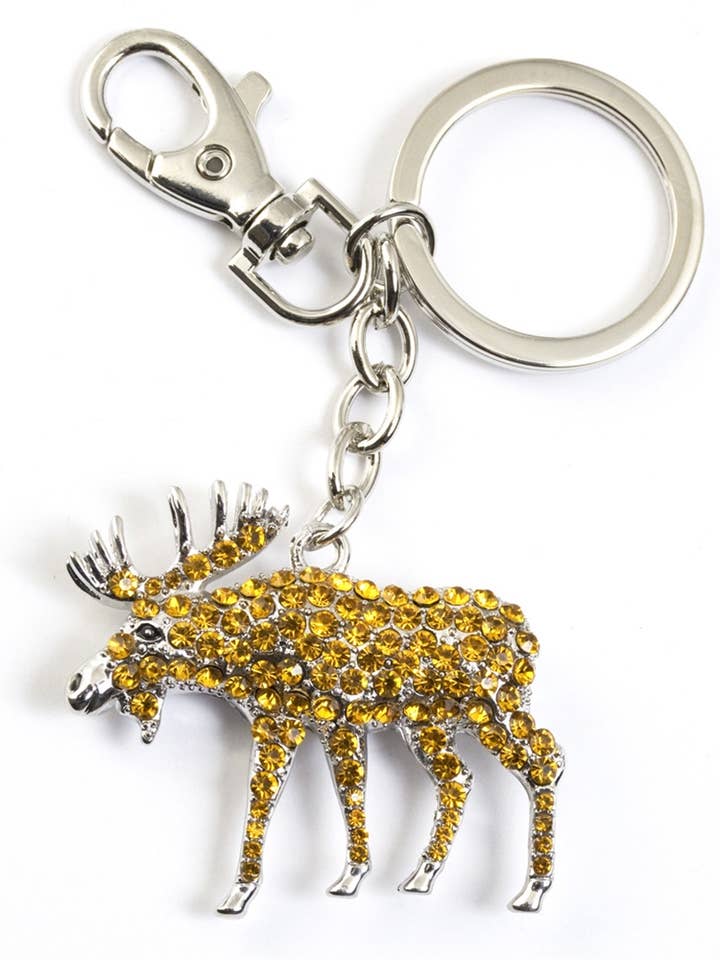 Portachiavi Alce di Cristallo per la vendita all'ingrosso da parte di Value Arts