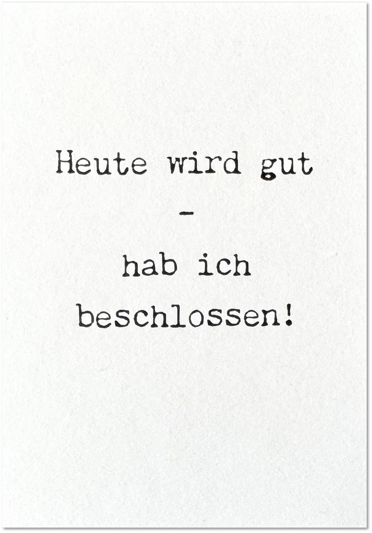 KEITCARDS - Wholesale Postcard - today will be good0