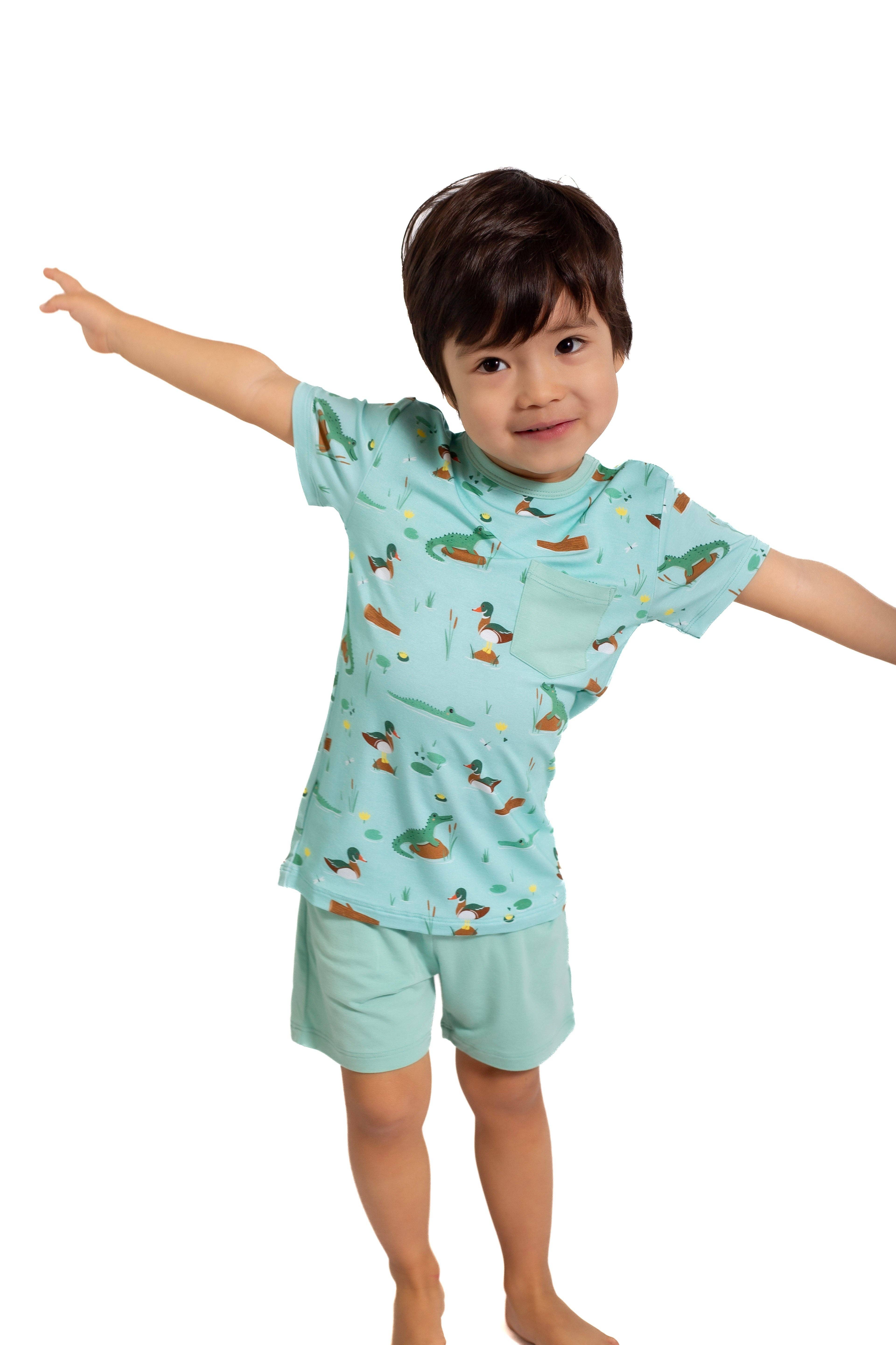 Pearls & Pelicans - Wholesale Top & Short Set - Kids - Bayou Buddies Pocket Shirt & Shorts3