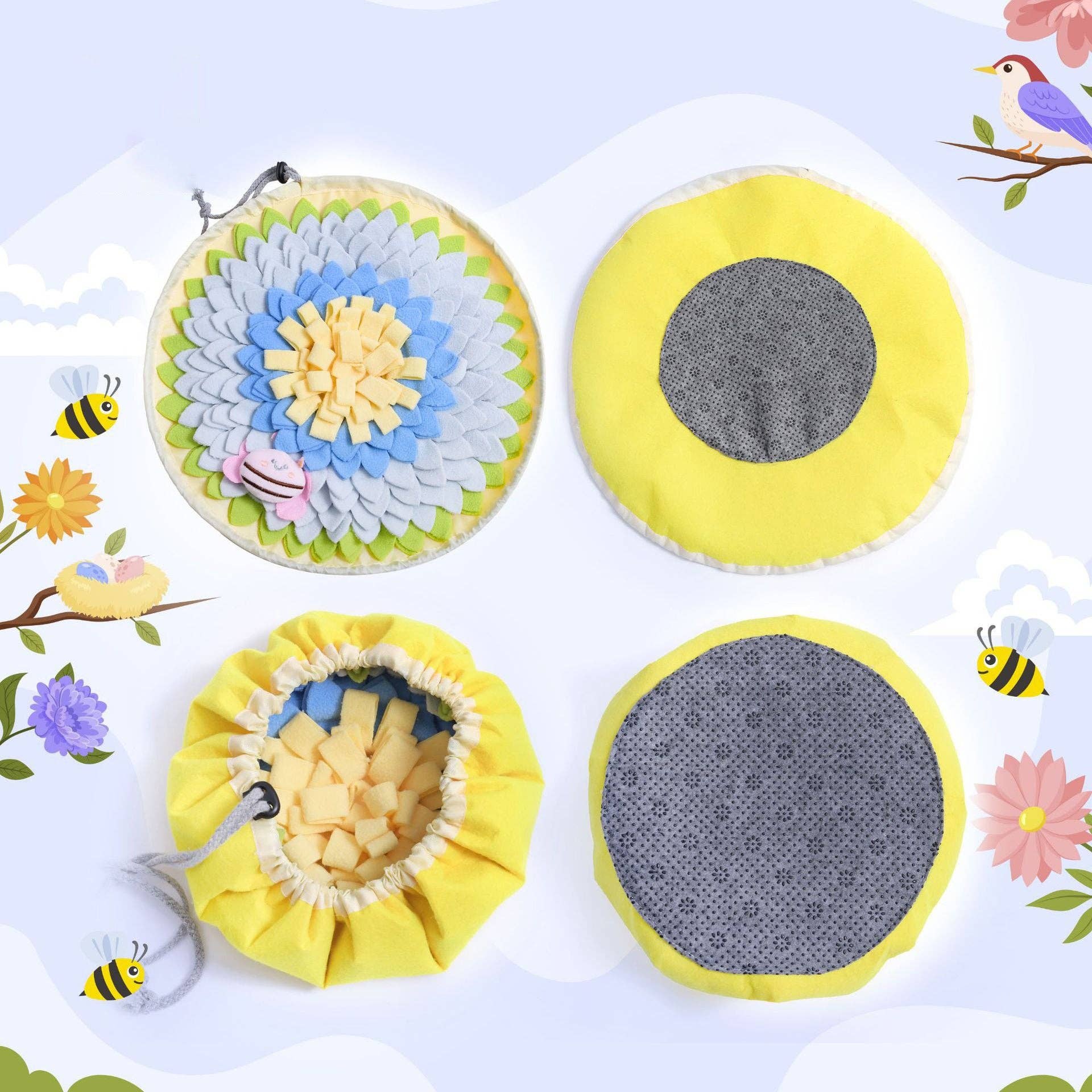 Cheerhunting - Wholesale Pet Food Mat - Dog - Snuffy - Flower Snuffle Mat for Dogs | Interactive Treat Puzzle | Washable Pet Enrichment Toy9