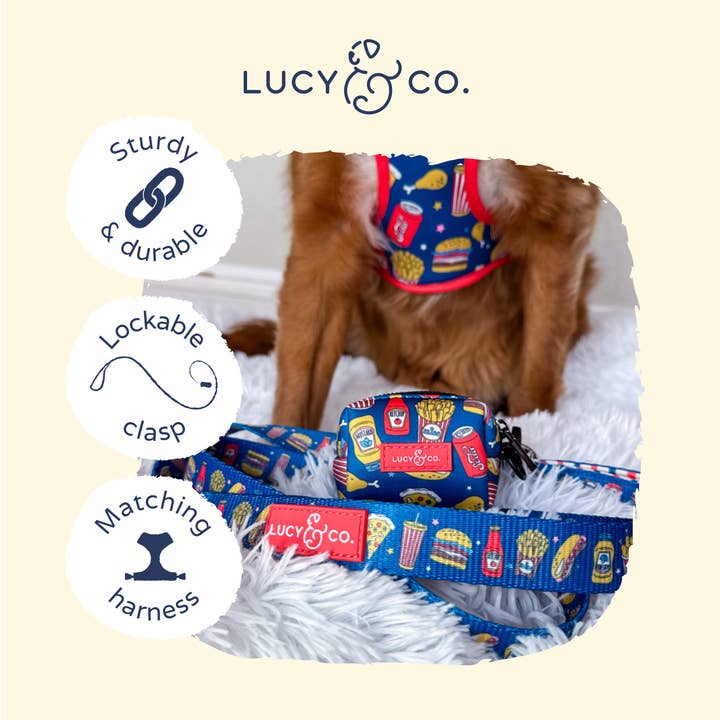 Lucy & Co. - Wholesale Pet Leash - Dog - Red, White & BBQ Leash5