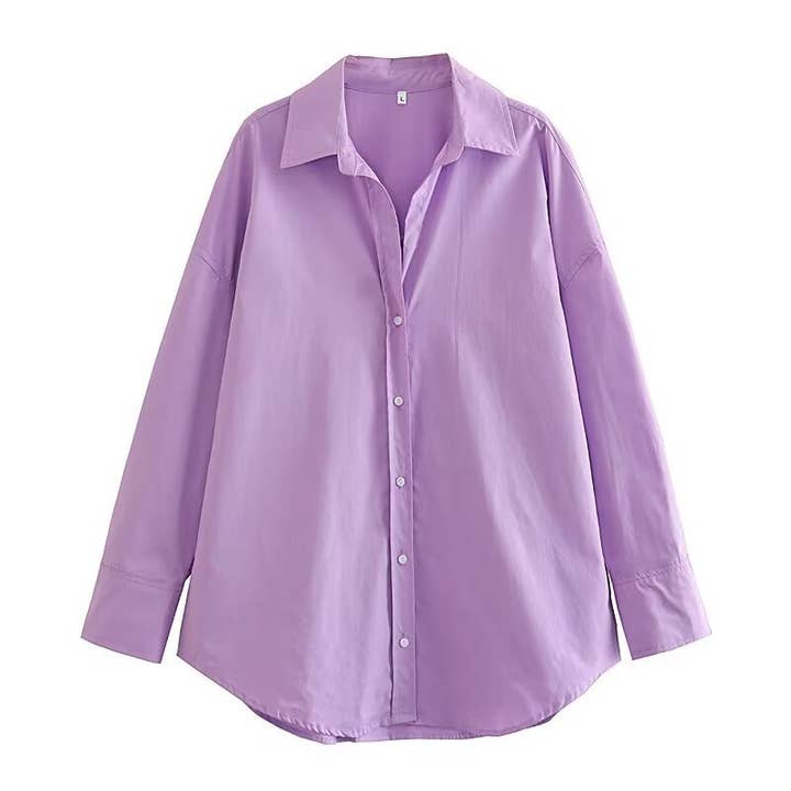 Marayn – wholesale Buttoned-down shirt – Women's – European Summer Womens City Chic Poplin Shirt8