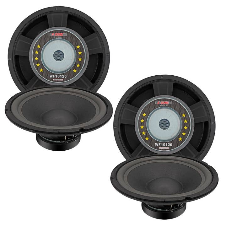 K Cube Inc - Wholesale Speakers - 5Core 10" Subwoofer Pair 600W Car Audio 4Ohm Speaker