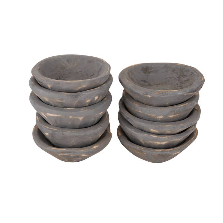 My Amigos Imports - Wholesale Candle Holder - Super Mini Round Dough Bowl-6 in-Candle Ready-Super Cute1