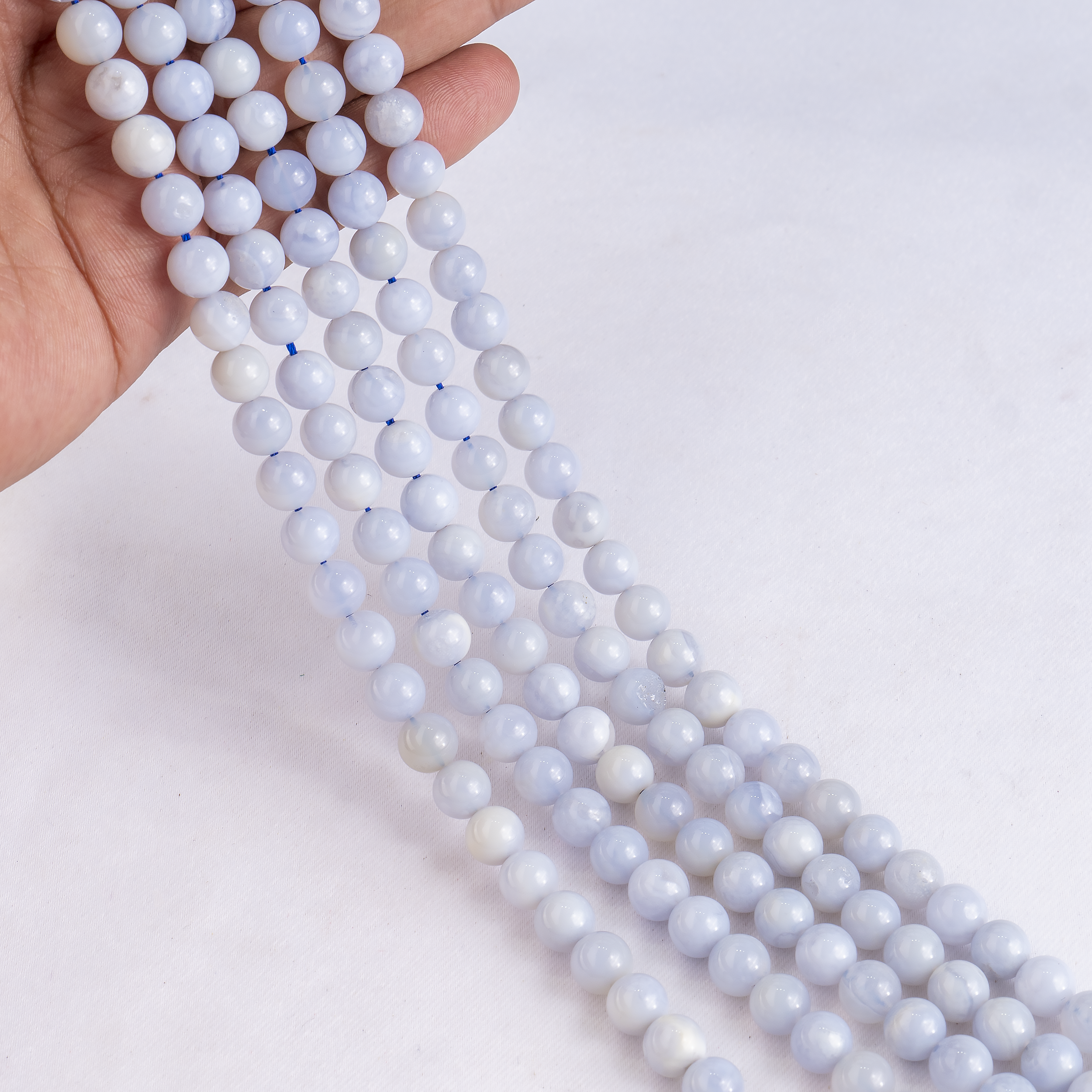 Soothing Crystals Beads – Großhandel Perlen – Kristall Schmuckperlen | Blaues Spitzenachat | Edelsteinperlen9