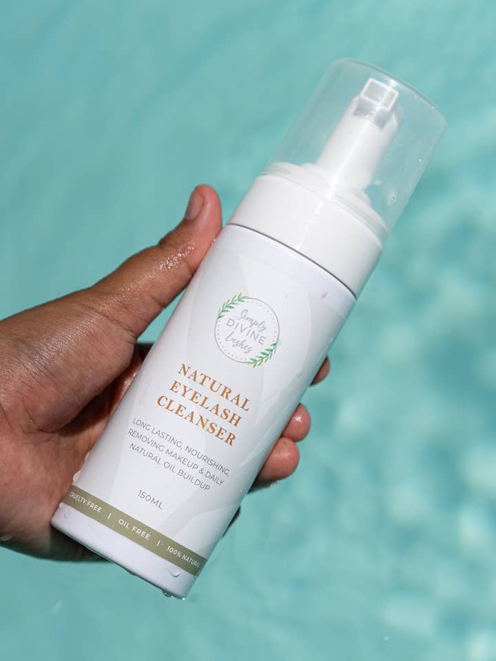 Organic Eyelash Cleanser for wholesale by Simply Divine Lashes