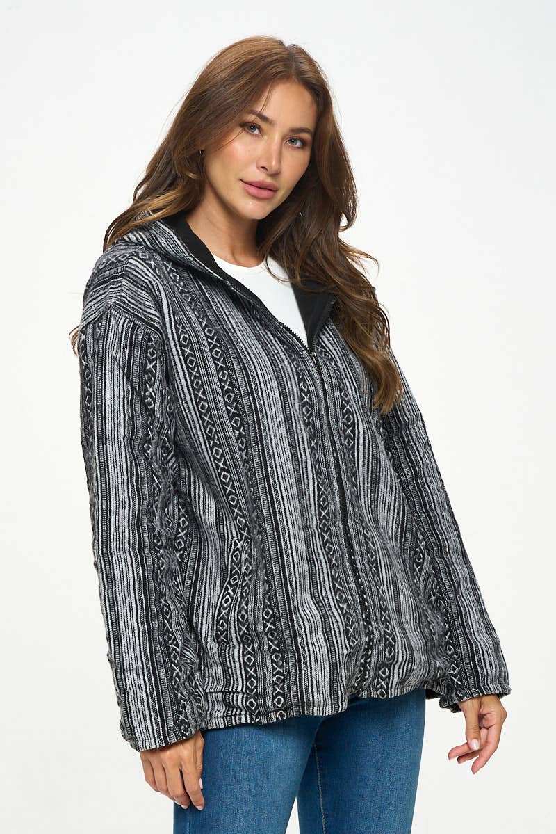 Kathmandu Imports - Wholesale Hoodie - Women's - Unisex Hoodie Zip Jacket (KT-950)1