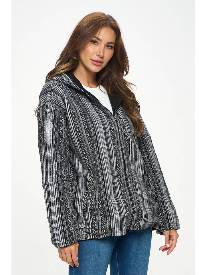 Kathmandu Imports - Wholesale Hoodie - Women's - Unisex Hoodie Zip Jacket (KT-950)1