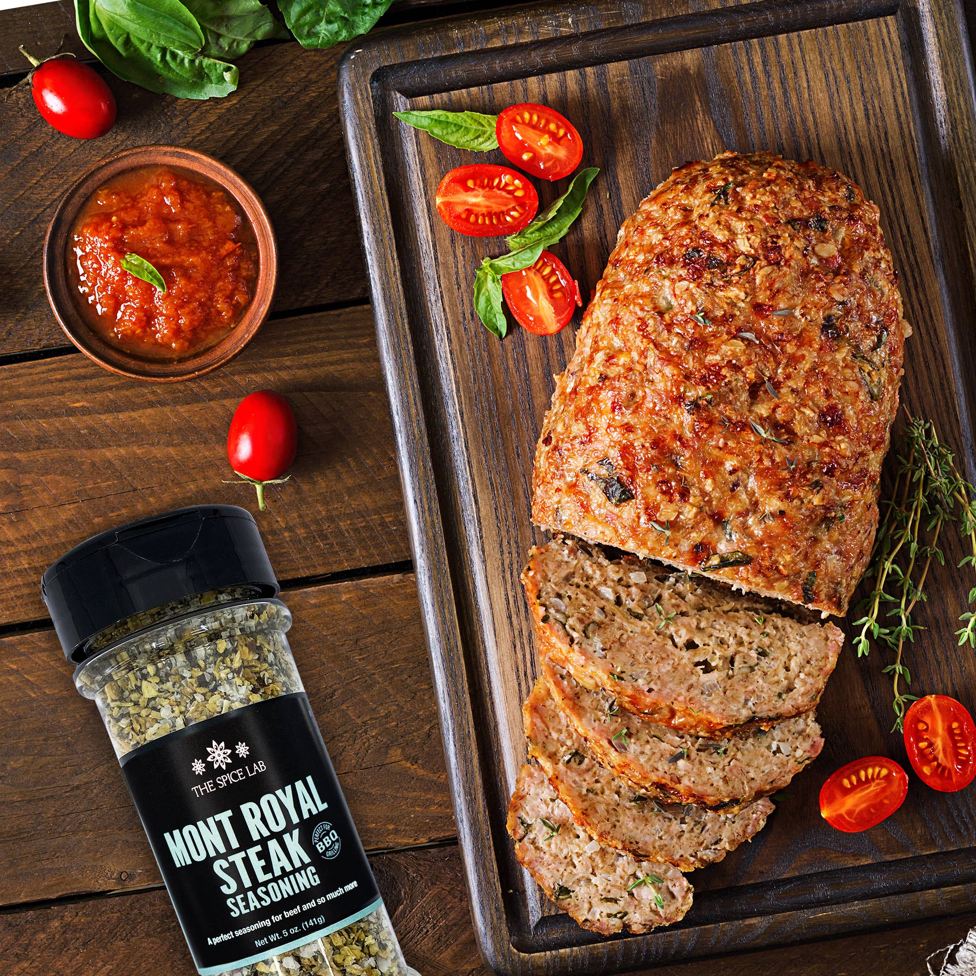 THE SPICE LAB - Wholesale Dried Spice Mix - Mont Royal Steak Seasoning - Case of 6 - 5 oz Shaker Jars8