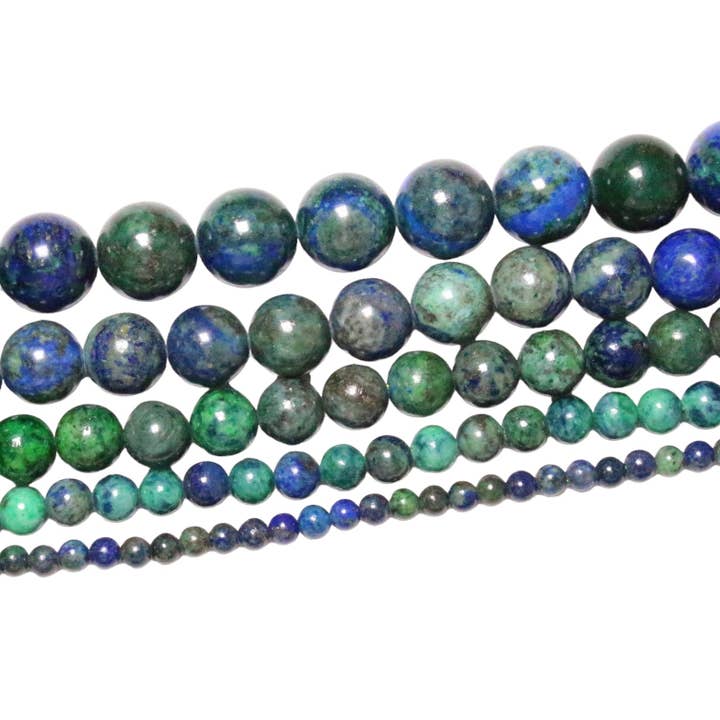 Fil de perle Azurite Malachite A+ pour la vente par Foliesbijoux