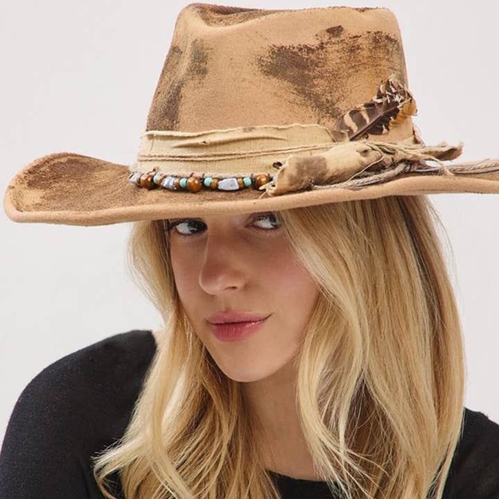 3AM BY H&D ACCESSORIES - Wholesale Cowboy Hat – Women’s - Vintage Versatile Shapeable Cowgirl MHH02432