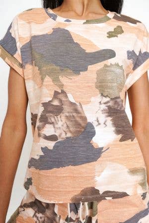 Mystree - Wholesale T-Shirt - Women's - 19132 Camo Print Top22
