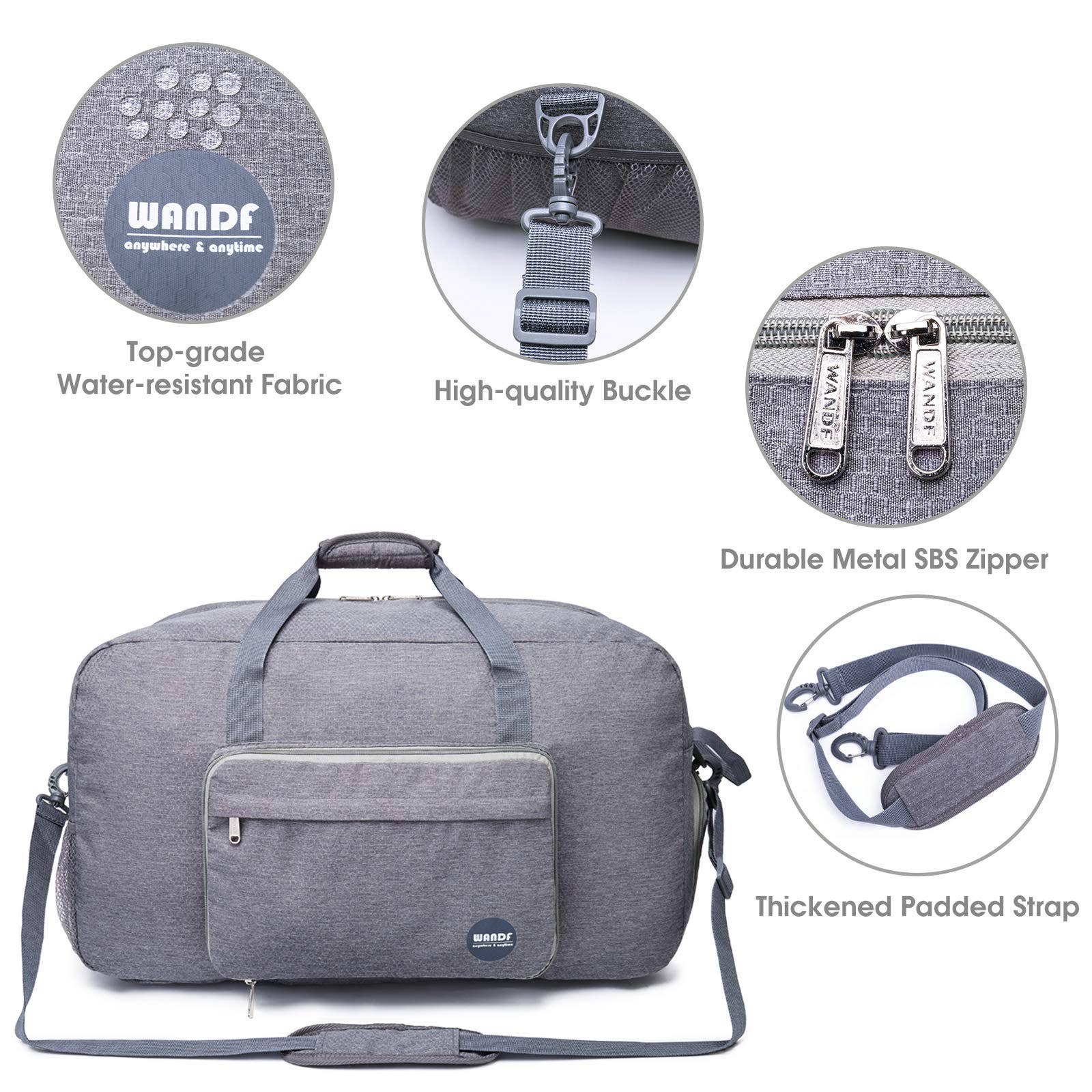 wandf – Saco de viagem - Unissexo por atacado – Mochila de viagem de bolso RFID anti-roubo WANDF preta3