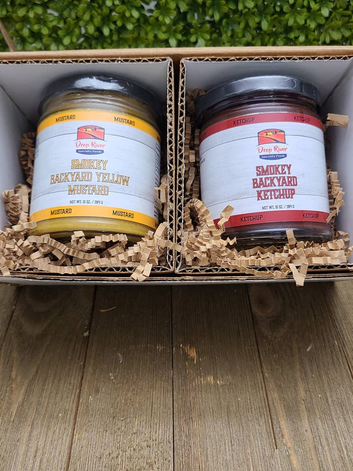 Coffret de 2 boîtes Backyard Smoky pour la vente par Deep River Specialty Foods, LLC