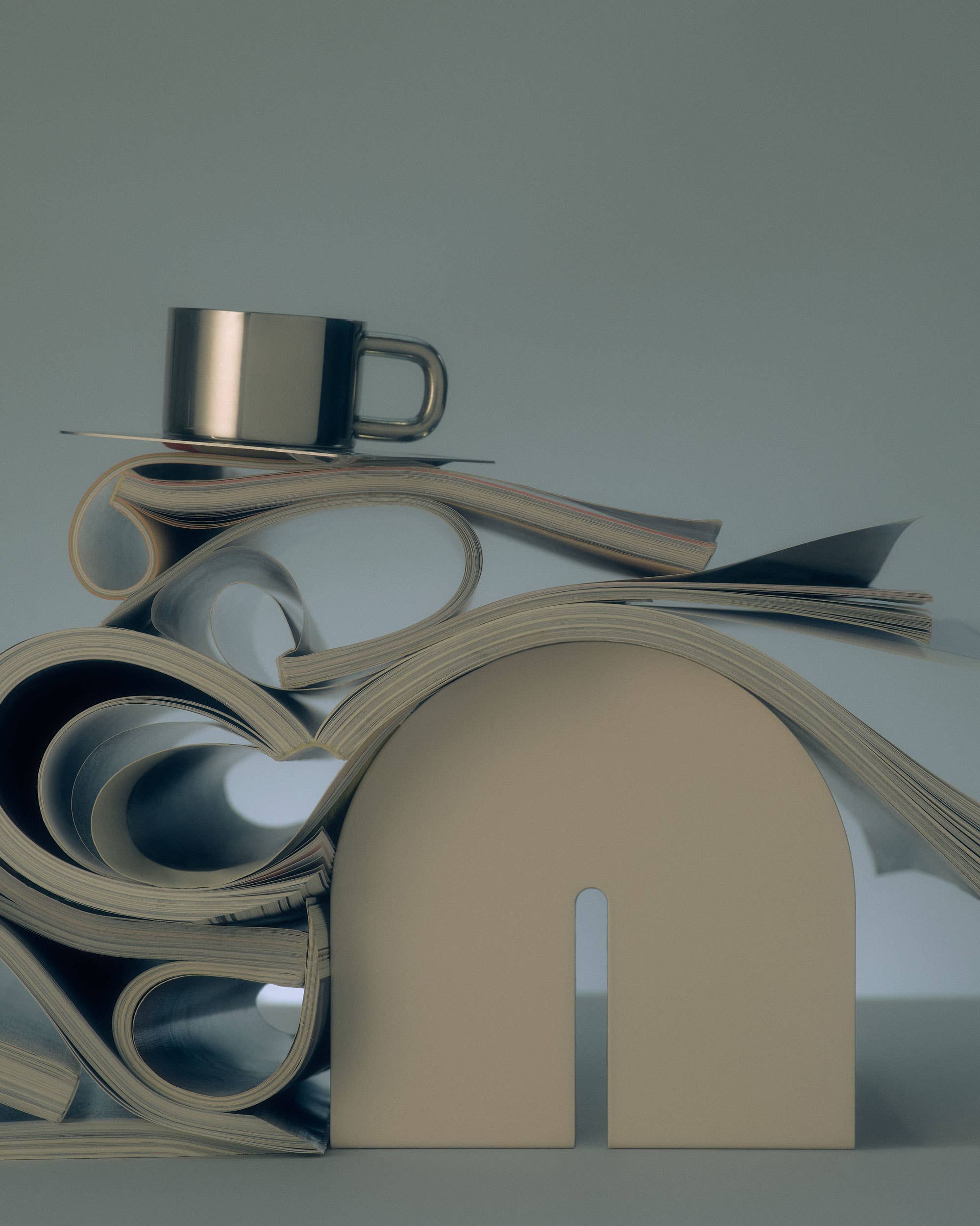 Tortuga Forma - Wholesale Bookend - Warm White Bookend, Medium1