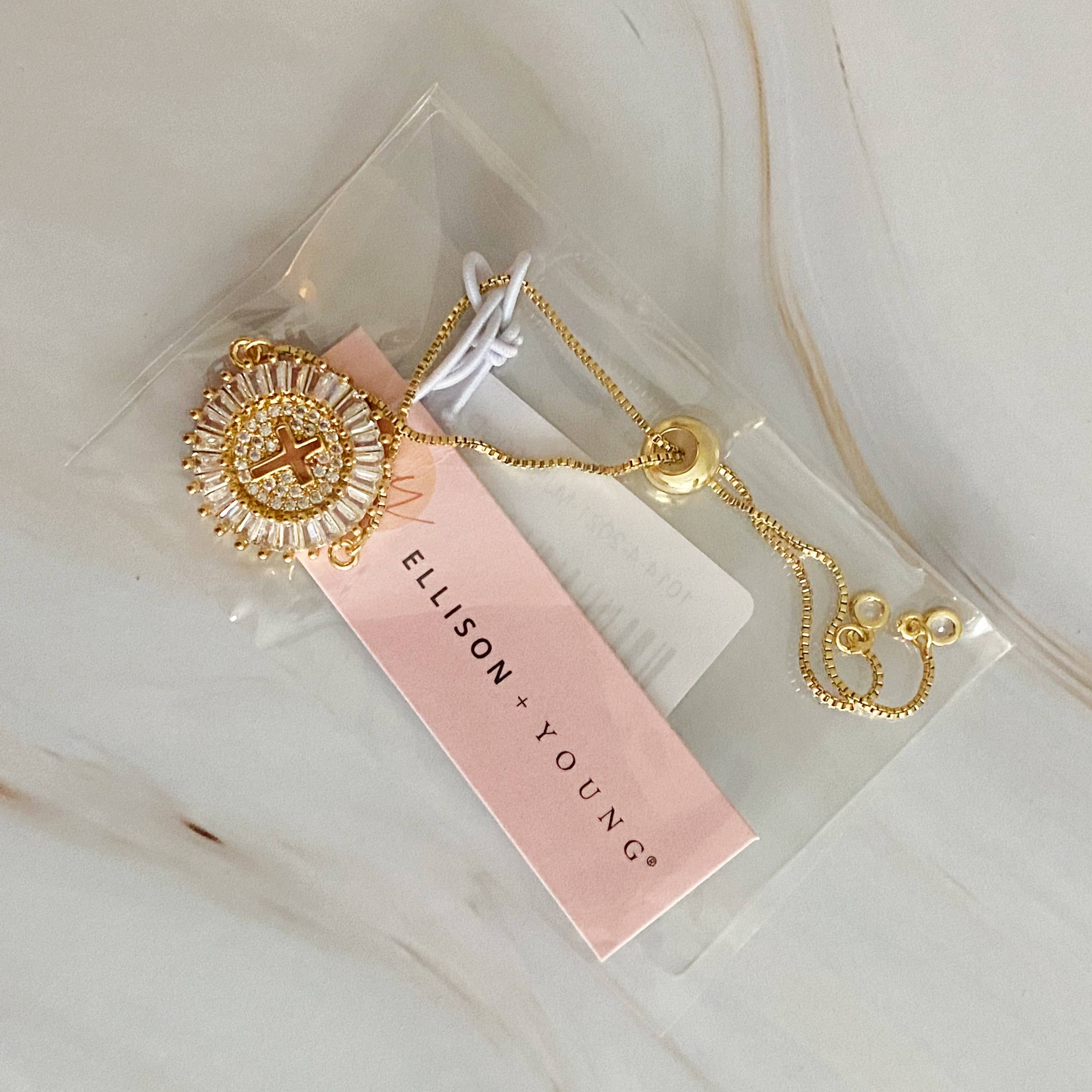 Ellison+Young - Wholesale Charm/Dangle Bracelet - Mesmerized By The Cross Slide Bracelet6