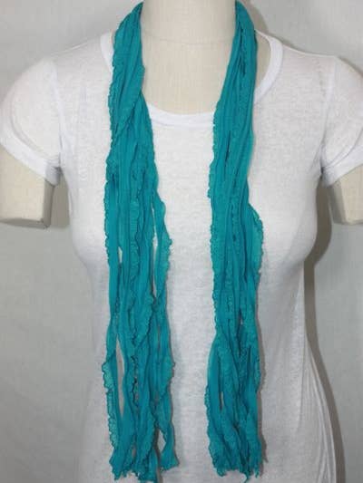 Foulard Flutter turquoise pour la vente par AIR Artsy Accessories
