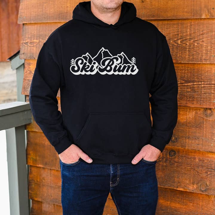 Sweat à capuche col rond Ski Bum 129 pour la vente par 208T2.0