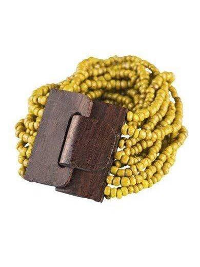 Bijondo - Wholesale Beaded Bracelet - Wooden Buckle Bracelet and Glass Beads, costume jewelry13