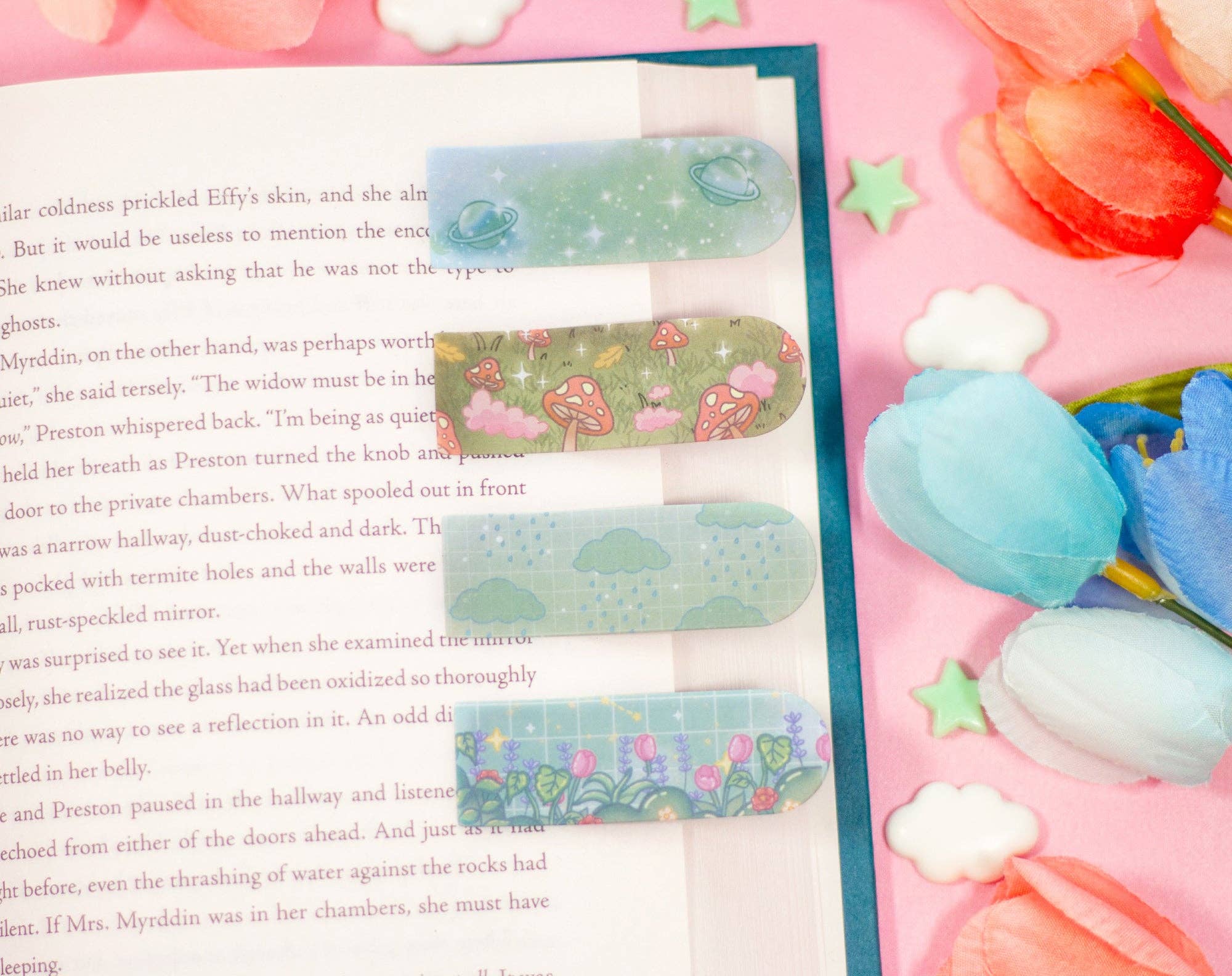 Unicorn Eclipse - Wholesale Sticky Notes - Page Flags (Green)3