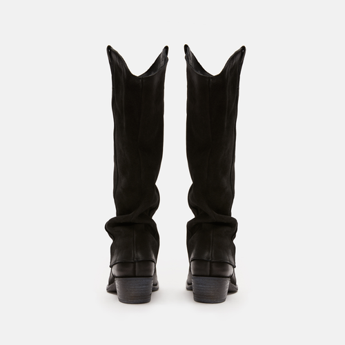 Negro Botas Altas de Cuero para Mujer - Dresa C833 Morgan Negro de venta al por mayor en Faire2