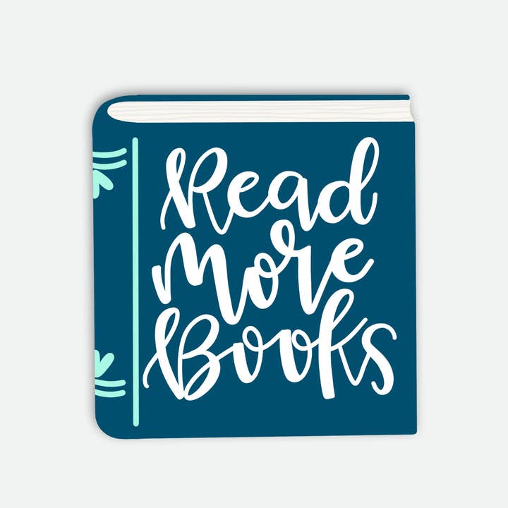 Read More Books — Sticker for wholesale by Little Lovelies Studio