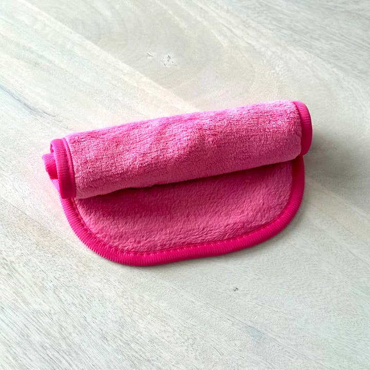 GreenWave - Wholesale Makeup Remover - Softest Makeup Removing Microfiber Eraser Towel Hot Pink1
