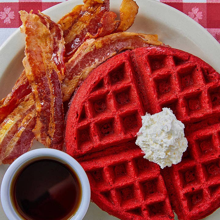 The Loveless Cafe - Vente Préparation pour pancakes - Mélange à gaufres et crêpes Red Velvet1