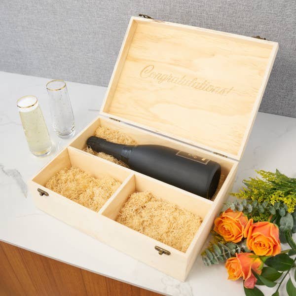 Buy Wholesale China Twine Old World 2 Bottle Wooden Decorative Box