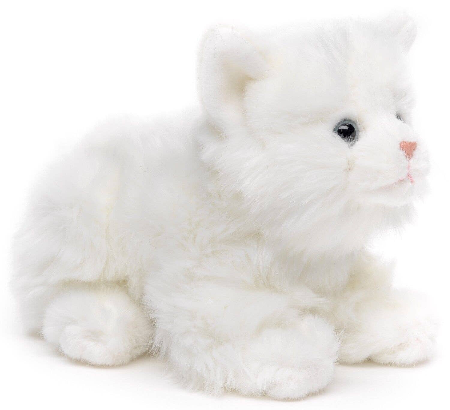 Uni Toys - Wholesale Stuffed/Plush Toy - Kids & Baby - Cat lying down (white) - 20 cm (length) - cuddly/plush toy2