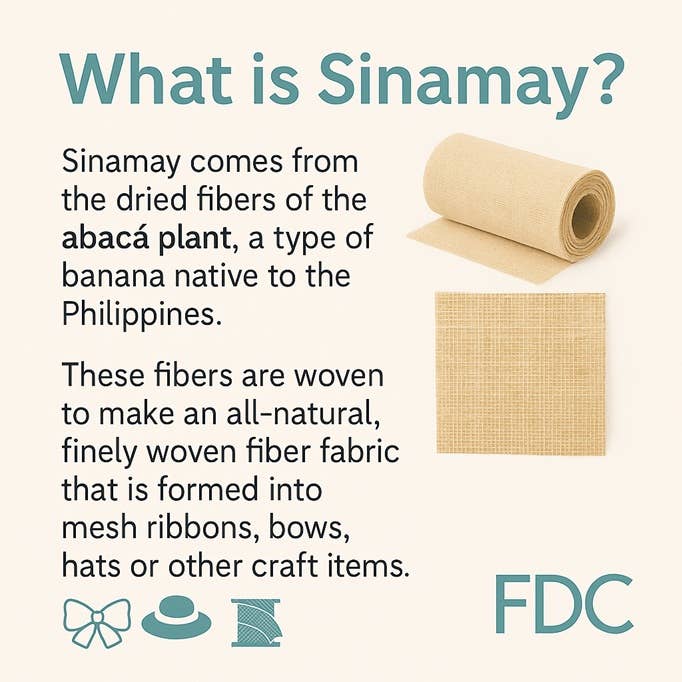 Factory Direct Craft - Wholesale Ribbon - Gift Wrapping - Natural Sinamay Woven Mesh Ribbon - Select Size4